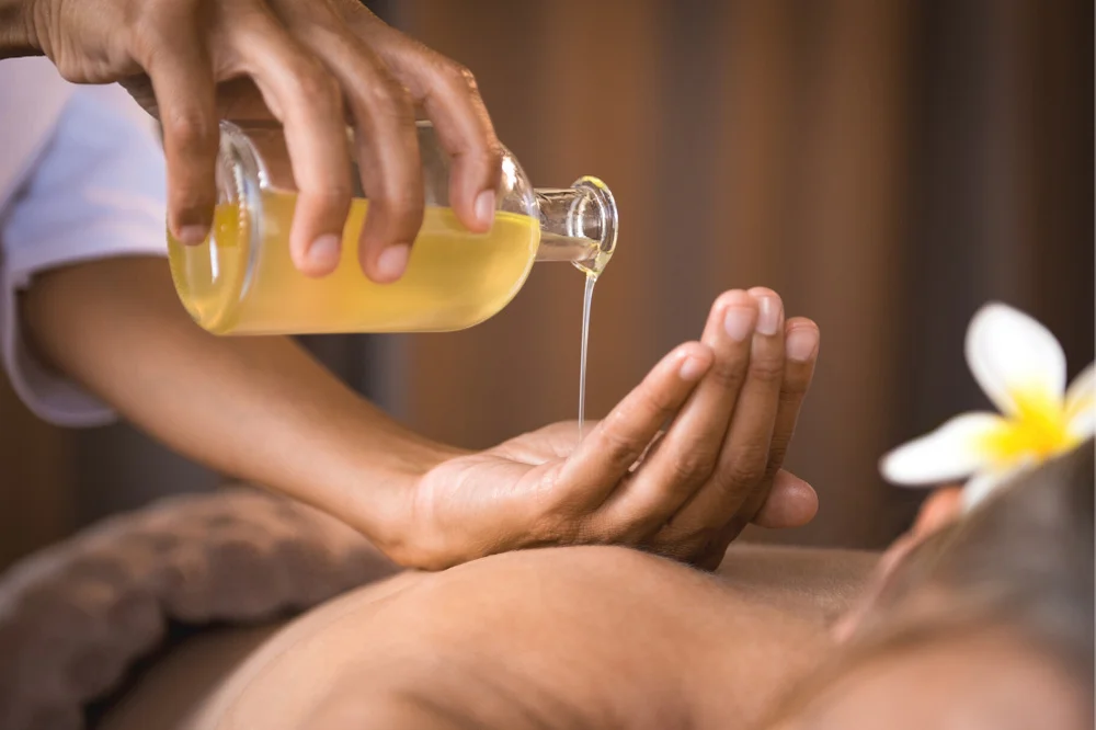 Massage oils, creams and lotions
