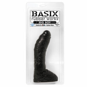 PD Basix Fat Boy 10in Dildo Balls Black