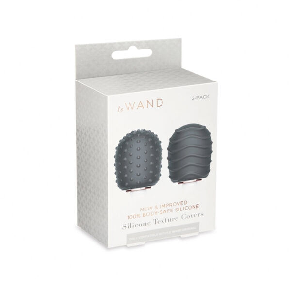 Le Wand Silicone Textured Covers Black