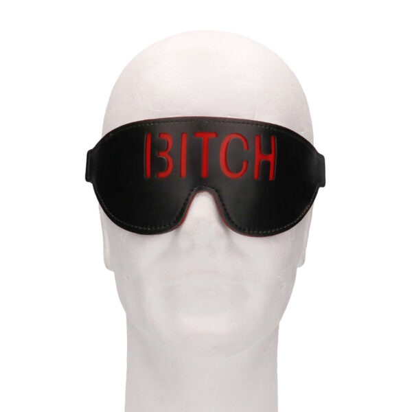 Ouch! Blindfold - BITCH - Black
