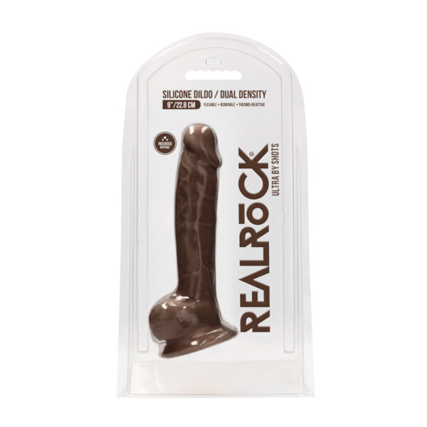 Realrock Ultra - 9? Silicone Dildo Brown