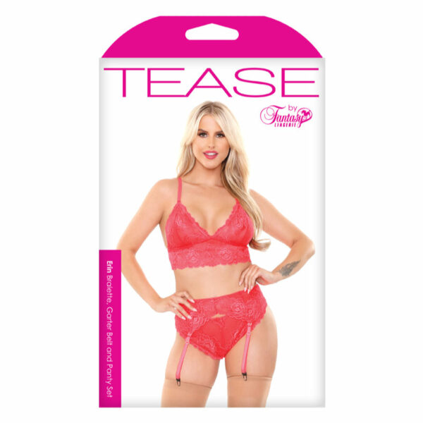 Erin Bralette,GarterBelt/Panty Pink L/XL