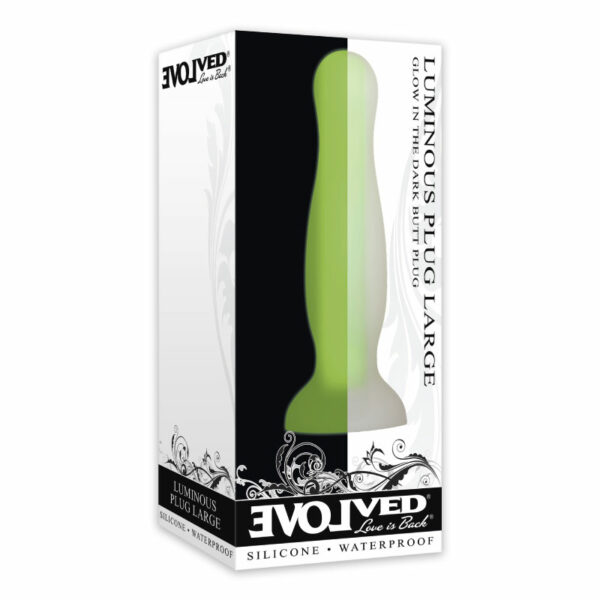 Evolved Luminous Silicone Plug Large Gre