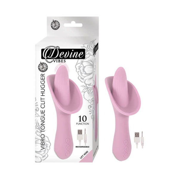 Devine Vibes Vibro Tongue Clit Hugger Pk