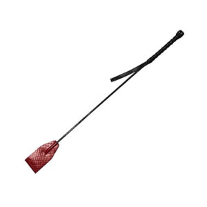 Leather Riding Crop Burgunday/Black