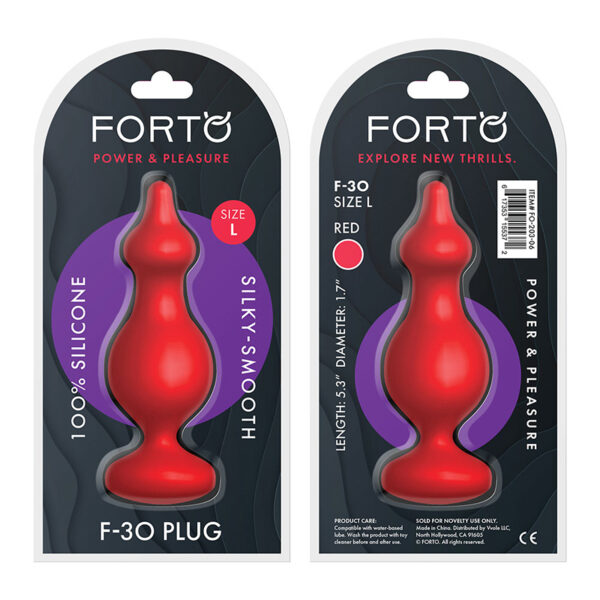Forto F-30 Pointer Silicone Plug Lrg Red