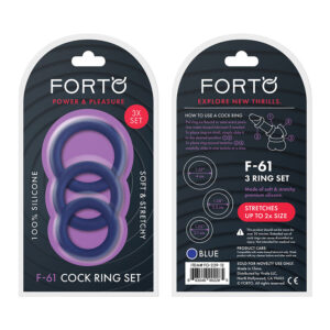 Forto F-61: 3 Piece C-Ring Set SiliBlue