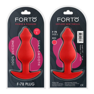 Forto F-78: Pointee Sili Plug Lg Red