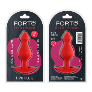 Forto F-78: Pointee Sili Plug Med Red