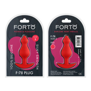 Forto F-78: Pointee Sili Plug Sm Red