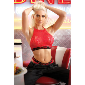 Vibe Extra Spicy Lace Halter &Panty S/M