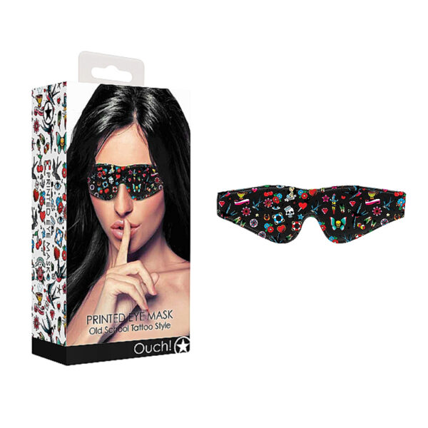 Old School Tattoo Printed Eye Mask