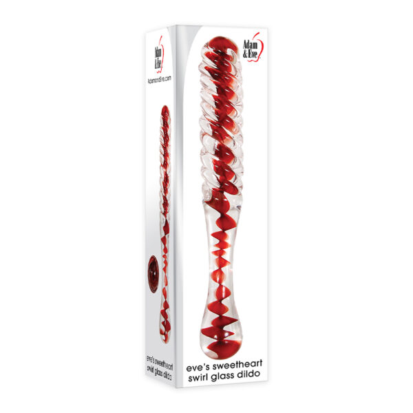 A&E Eve's Sweetheart Swirl Glass Dildo