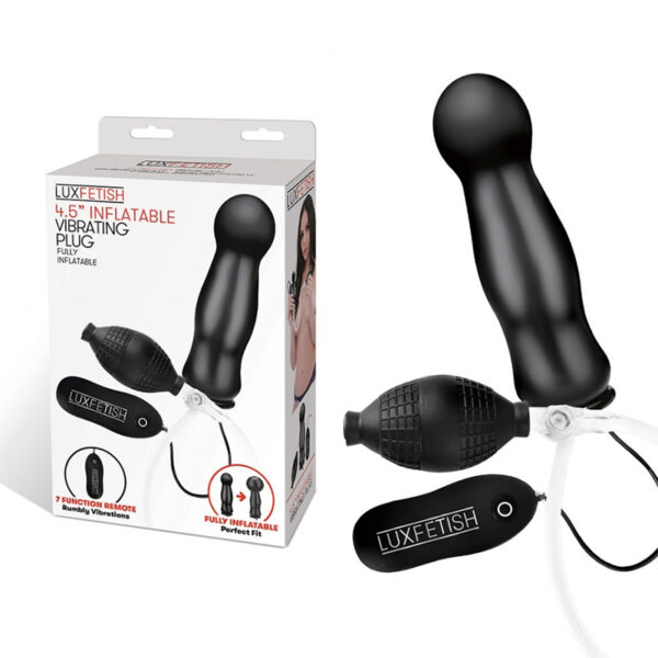 Lux Fetish 4.5" Inflatable Vibr Plug