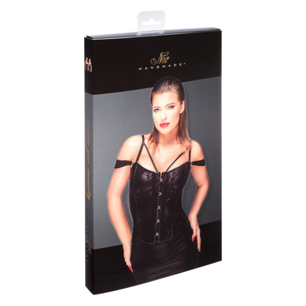 Noir  Corset lace and powerwetlook S