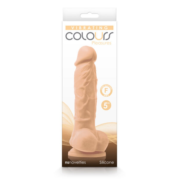 Colours Pleasures Vibrating 5in Dildo Wh