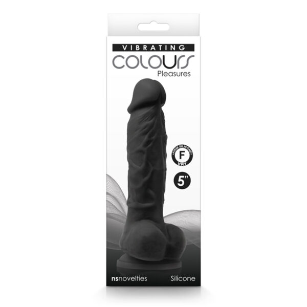 Colours Pleasures Vibrating 5in Dildo Bk
