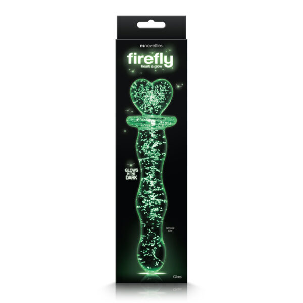 Firefly Glass Heart a Glow Clear