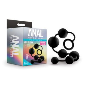 PlatinumSilicone Large Anal Beads Black