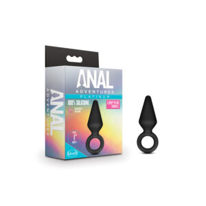 Platinum Silicone Loop Plug Small Blk