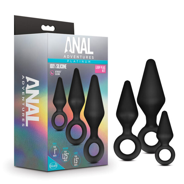 Platinum Silicone Loop Plug Kit Blk