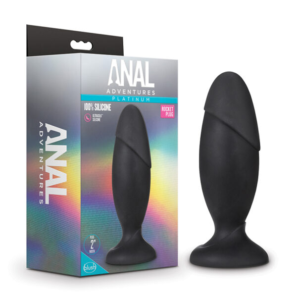 Platinum Silicone Rocket Plug Blk