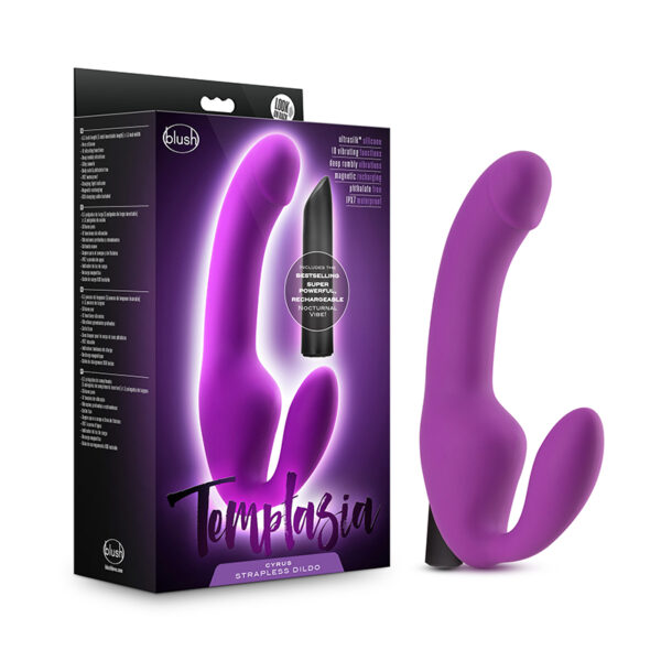 Cyrus - Strapless Silicone Dildo Purpl