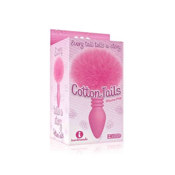 The 9's Cottontails butt plug ribbed pin