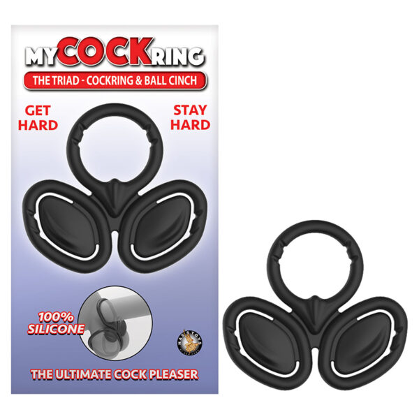 My Cockring The Triad-CRing&Ball Cinc Bk