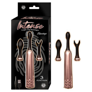 Intense Triple Tip Massager-Rose Gold