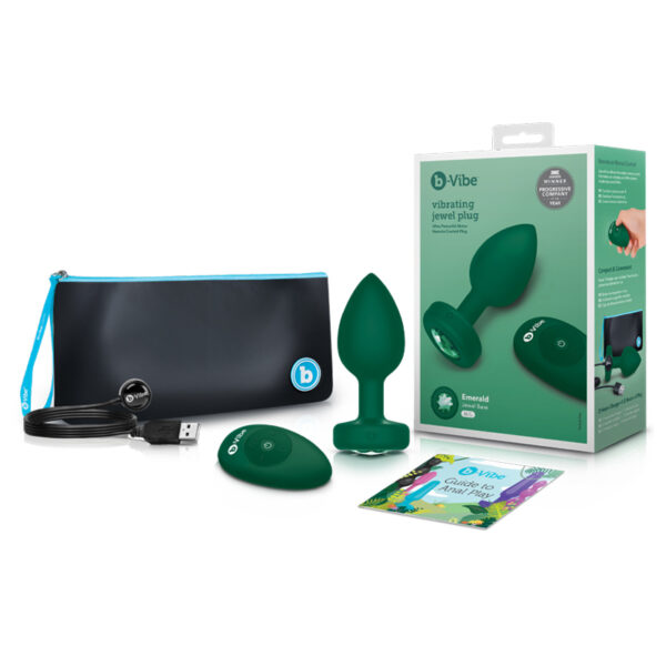 b-Vibe Vibrating Jewels Emerald (M/L)