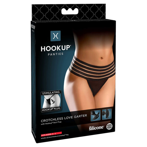 Hookup Crotchless Love Garter Bk S-L