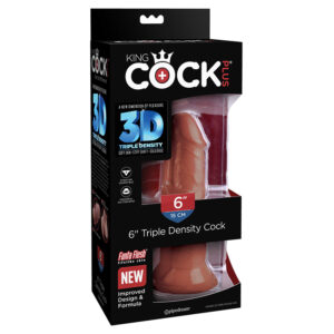 King Cock Plus 6in Triple Densit Cock Br