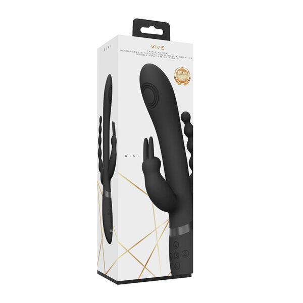 VIVE-RINI Silicone Rabbit - Black