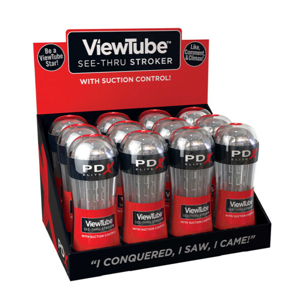 PDX Elite ViewTube Stroker Dp/12pcs Clea