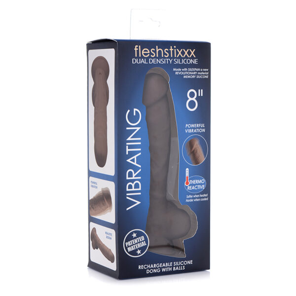 FLESHSTIXXX Vibrating Recharge 8in Br