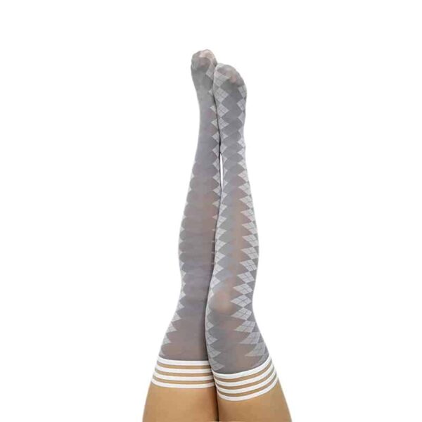 Kixies OPC Par 4 Grey Argyle Size B