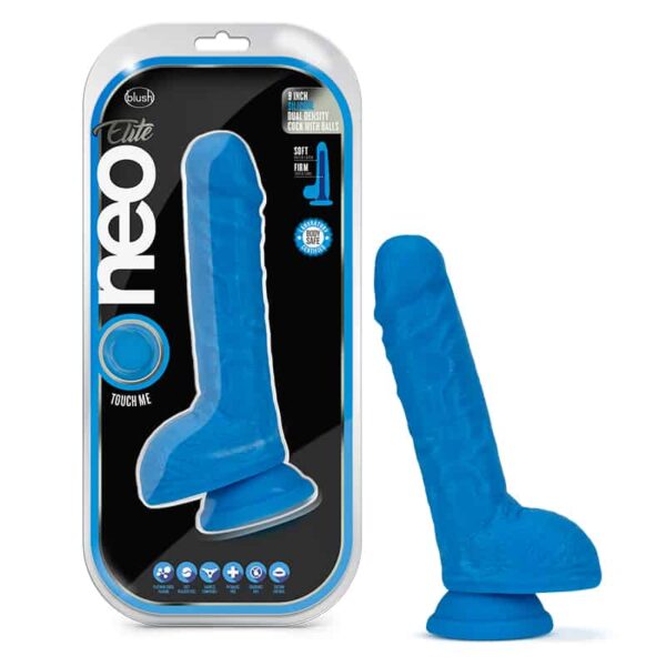 Neo Elite - 9 Inch Silicone Neon Blue