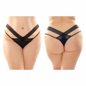 Daphne Brazilian-Cut Panty 6pk Q/S Blk