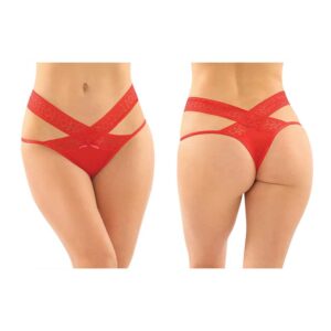Daphne Brazilian-Cut Panty 6pk L/XL Red