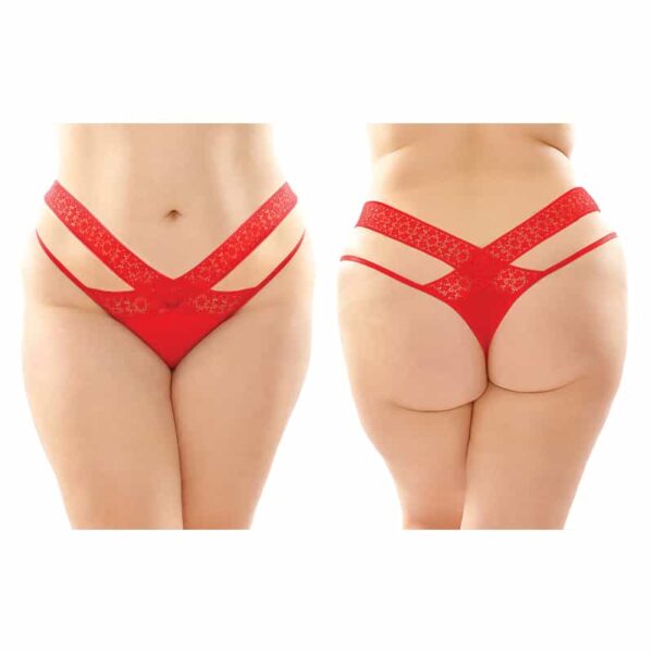 Daphne Brazilian-Cut Panty 6pk Q/S Red