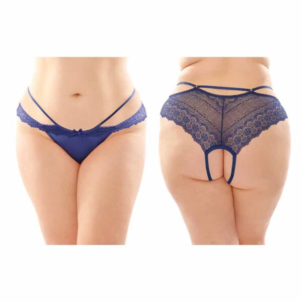 Posey Strappy Panty 6pk Q/S Navy