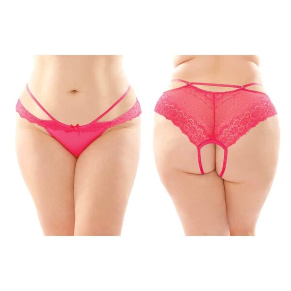 Posey Strappy  Panty 6pk Q/S Pink