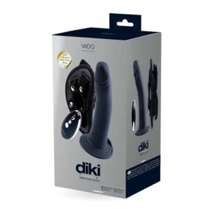 Vedo Diki Recharge Vibr Dildo W Harness
