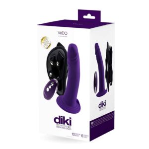 Vedo Diki Recharge Vibr Dildo W Harness