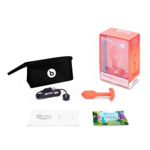 b-Vibe Vibrating Snug Plug S Orange