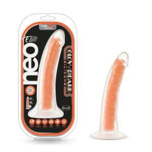 Neo Elit Lava 7" Dildo Neon Orange