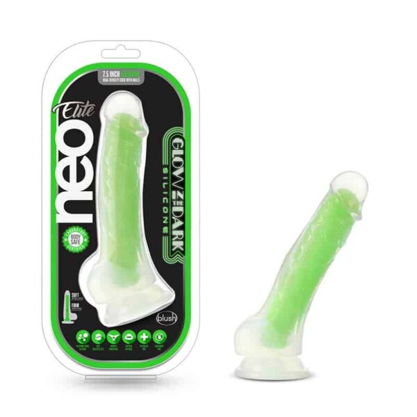 Neo Elite Viper 7" Dildo Neon Green