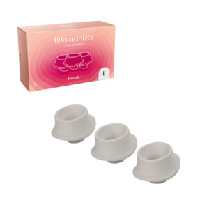 Womanizer Premium Heads Gray Lg Pk Of 3