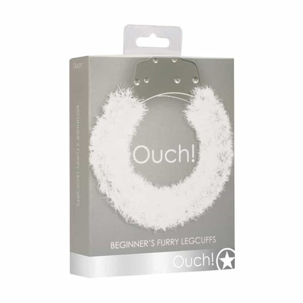 Ouch Beginner's Legcuffs Furry White